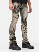 Waimea 'Cupid' Stacked Rhinestone Denim (Ant. Grey) M8567D