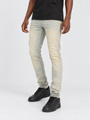 Focus Premium Clean Slim Denim in Lt. Vintage, showcasing classic slim-fit blue jeans with subtle fading and clean design details.
