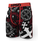PSD 'Sinner' Boxers in Black w/Red