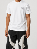 White Black Label 'Private' T-Shirt, casual tee with logo, displayed on a hanger.