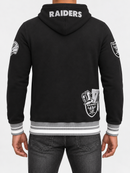 Black Pro Standard Las Vegas Raiders Mashup hoodie showing back view with team logo and design details.