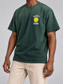 Men's Market 'Smiley Lockup' T-Shirt in Dark Green