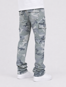 Kind Red 'Rhinestone Camo' Stacked Pants (Green Camo) KD2228