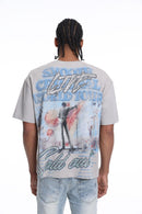 Syndicate 'LND' Cropped T- Shirt (Grey) SYN_TEE 5