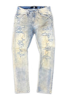 Jordan Craig Collins ‘Rip and Repair’ Denim in Iced Lager