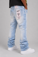 Evolution Kids 'Relaxed Straight' Denim in Ice Blue