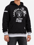 Black Las Vegas Raiders 'Area Code' hoodie by Pro Standard showing front design and team logo.