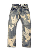 FWRD 'Dove' Relaxed Straight Denim in Light Tint