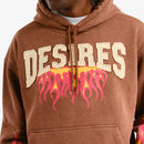 Copper Rivet 'Desires' Cropped Hoodie (Brown) 531076 - FRESH N FITTED