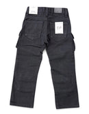 Ops Kids 'Cargo' Relaxed Fit Denim in Jet Black
