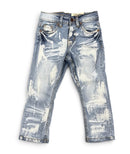 FWRD Kids Denim 'Surge' Relaxed Straight Denim in Ice Blue