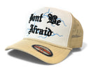 MUKA Don’t Be Afraid trucker hat white oatmeal T5519A