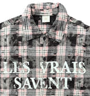 Men’s Rebel Denim 'Reigning Status' Long Sleeve Button Up Flannel in Pink