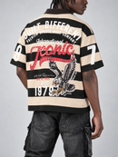Copper Rivet Iconic Rugby S/Sleeve Shirt in Black