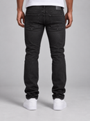 Copper Rivet Men's Destroy Effect Slim Fit Denim In Jet Black