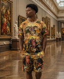 George V Men's Men's High Praise Premium All Over Print With Rhinestones Outfit - FRESH N FITTED