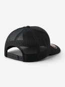 MUKA 'Cross Leather Patch' Trucker Hat (Black) T5624B