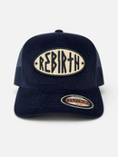 MUKA 'Rebirth' Trucker Hat (Navy) T5611B