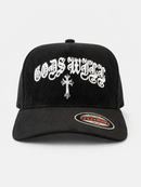 MUKA 'Gods Will' Corduroy Snapback Hat in Black