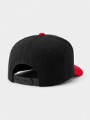 MUKA 'Blessed Patch' Corduroy Snapback Hat in Black/Red