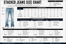 Liquid Crystal 'Wax' Stacked Rhinestone Denim (Jet Black) JTF2335