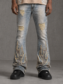 Rebel Denim 'Firefest' Stacked Flare Denim (Vintage) 652-668