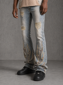 Rebel Denim 'Firefest' Stacked Flare Denim (Vintage) 652-668
