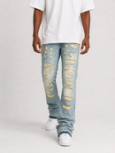 FWRD 'Worn Down' Stacked Flare Denim (Ice Tint) FW-33893