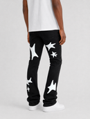 KDNK Patched Flare Denim KND4801 (Jet Black)