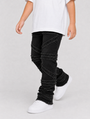 FWRD Kids 'Crossover' Stacked Denim (Jet Black) FW-330216K