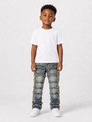 FWRD Kids 'Patchwork' Stacked Denim (LT.Tint) FW-33958k