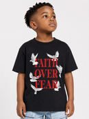 3FORTY Kids 'Faith Over Fear' T-Shirt (Black)