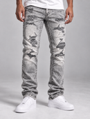 Jordan Craig Collins ‘Rip And Repair’ Denim in Smoked Grey