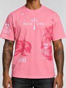 Highly Undrtd 'Divine Aura' T-Shirt in Pink