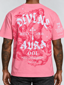 Highly Undrtd 'Divine Aura' T-Shirt in Pink