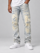 Jordan Craig Collins ‘Rip and Repair’ Denim in Iced Lager