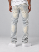 Jordan Craig Collins ‘Rip and Repair’ Denim in Iced Lager