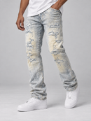 Jordan Craig Collins ‘Rip and Repair’ Denim in Iced Lager