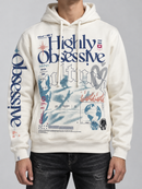 Highly Undrtd ‘Obsessive Culture' Hoodie in Sail