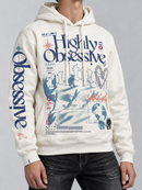 Highly Undrtd ‘Obsessive Culture' Hoodie in Sail