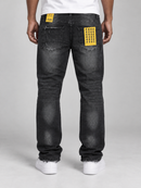 Spark 'Cargo' Slim Straight Denim in Black Ash
