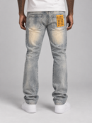 Spark 'Stitched' Slim Straight Denim in Tint