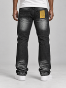 Spark 'R & R' Slim Straight Denim in Black Ash