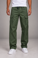 STUDIO JK Baggy Nylon Cargo Pants (Olive) – JK031