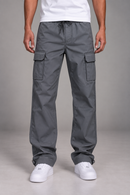 STUDIO JK Baggy Nylon Cargo Pants (Charcoal) – JK031