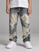 FWRD Kids Denim 'Dove' Relaxed Straight Denim in Lt. Tint