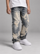 FWRD Kids Denim 'Dove' Relaxed Straight Denim in Lt. Tint