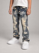 FWRD Kids Denim 'Surge' Relaxed Straight Denim in Lt. Tint