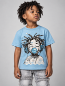 Evolution Kids 'Gum Boy' T-Shirt in Carolina Blue