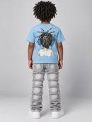 Evolution Kids 'Gum Boy' T-Shirt in Carolina Blue